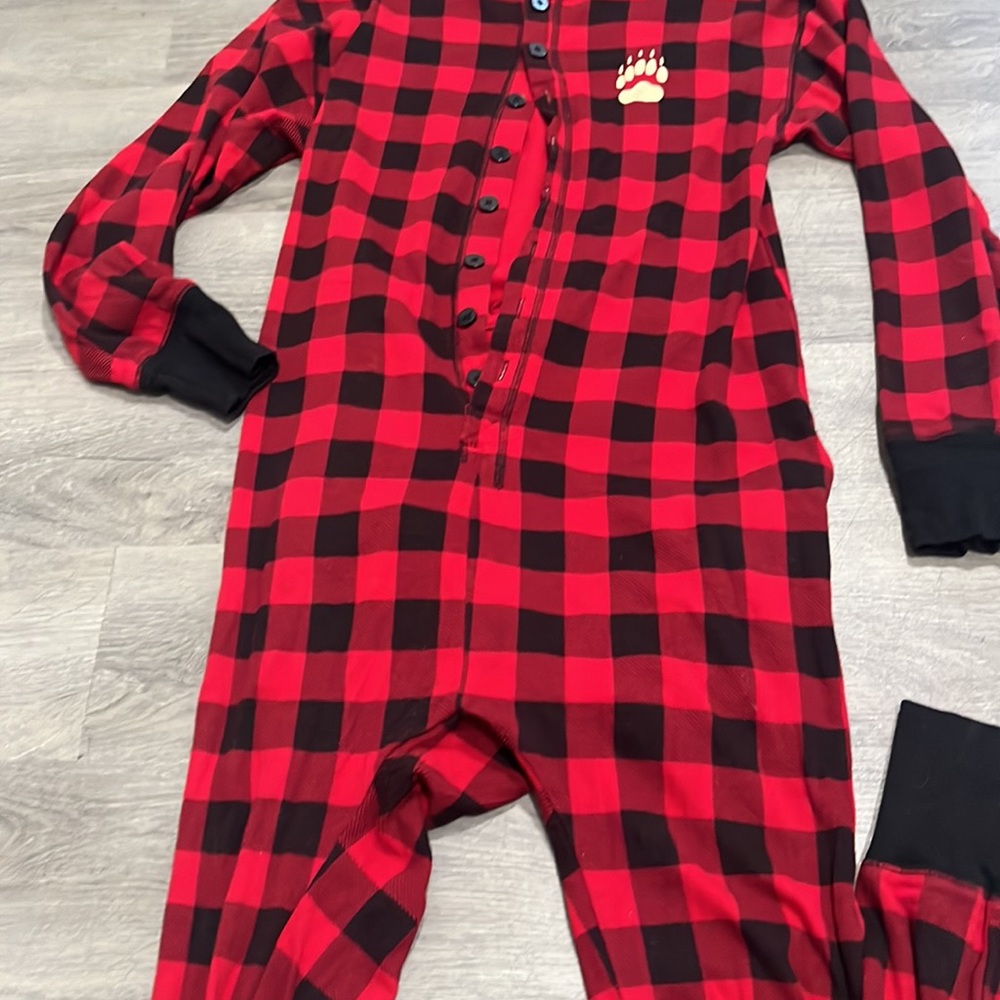 Lazy One Red & Black Buffalo Check Long Sleeve On… - image 5